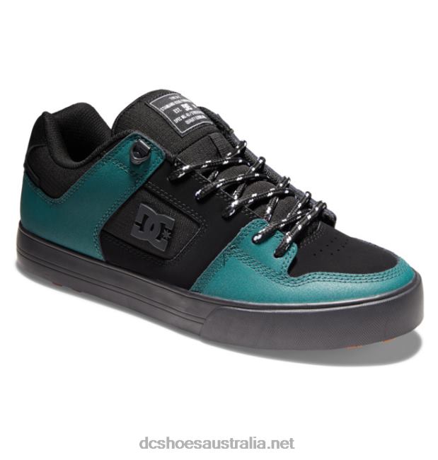 Men's Pure Winterized Skate ShoesDC Shoes Black/Green T40LZ289