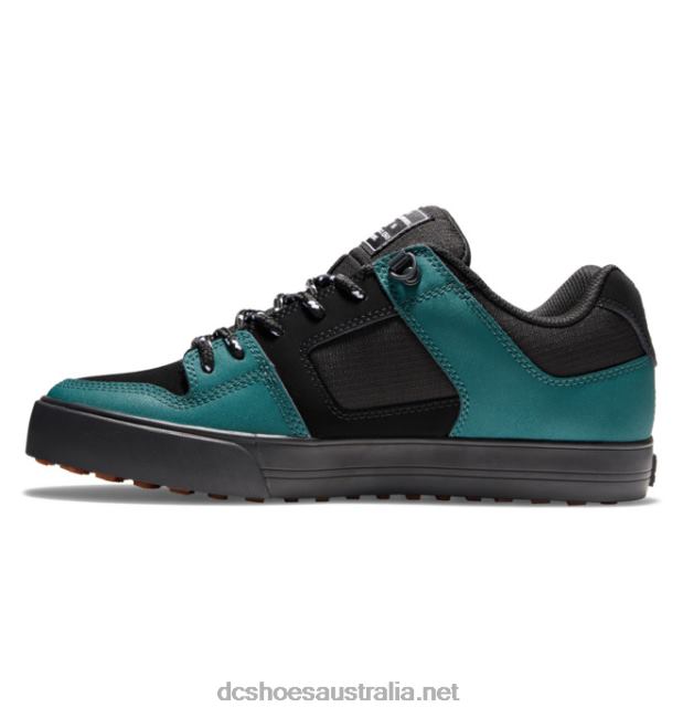 Men's Pure Winterized Skate ShoesDC Shoes Black/Green T40LZ289