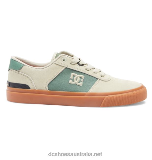 Men's Teknic S Skate ShoesDC Shoes Tan/Green T40LZ28