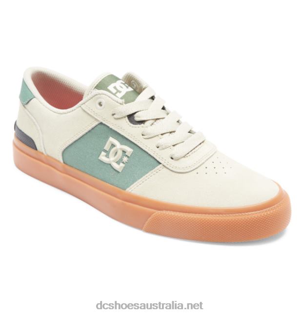 Men's Teknic S Skate ShoesDC Shoes Tan/Green T40LZ28