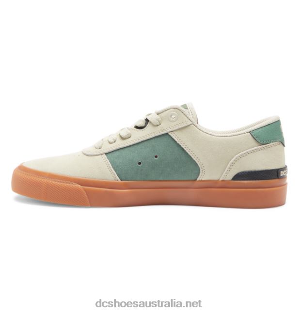 Men's Teknic S Skate ShoesDC Shoes Tan/Green T40LZ28