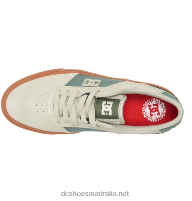 Men's Teknic S Skate ShoesDC Shoes Tan/Green T40LZ28
