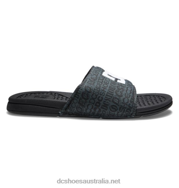 Bolsa - Sandals for MenDC Shoes Black/White Print T40LZ338