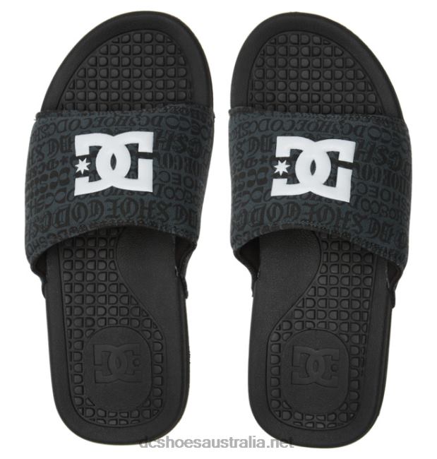 Bolsa - Sandals for MenDC Shoes Black/White Print T40LZ338