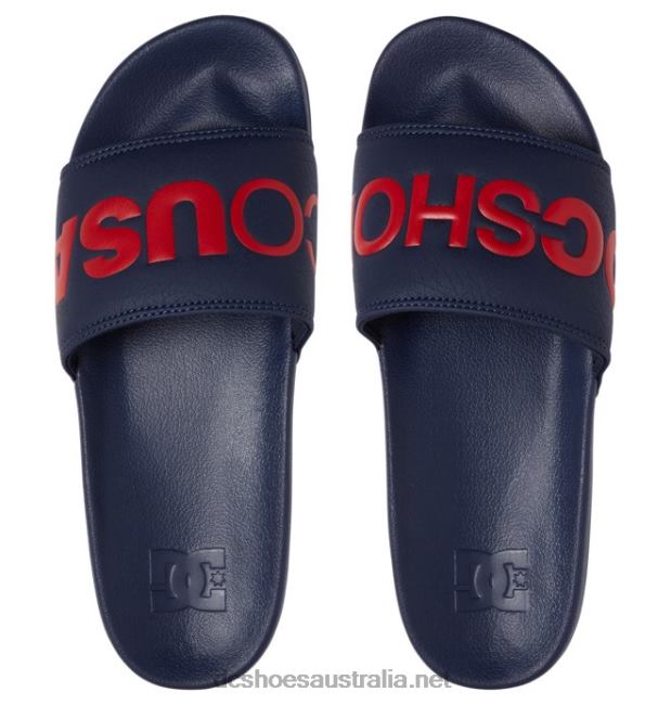 DC Slide - Slider Sandals for MenDC Shoes Navy/Red T40LZ240