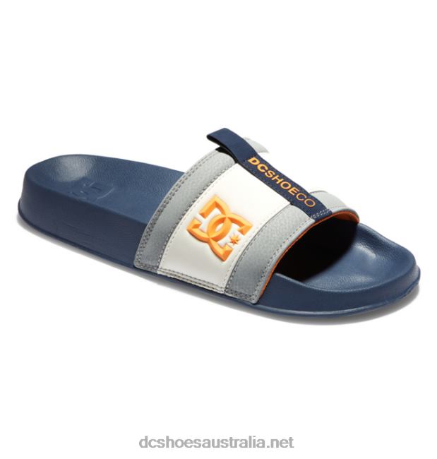 Lynx Slide - Slider Sandals for MenDC Shoes Navy/Grey T40LZ89