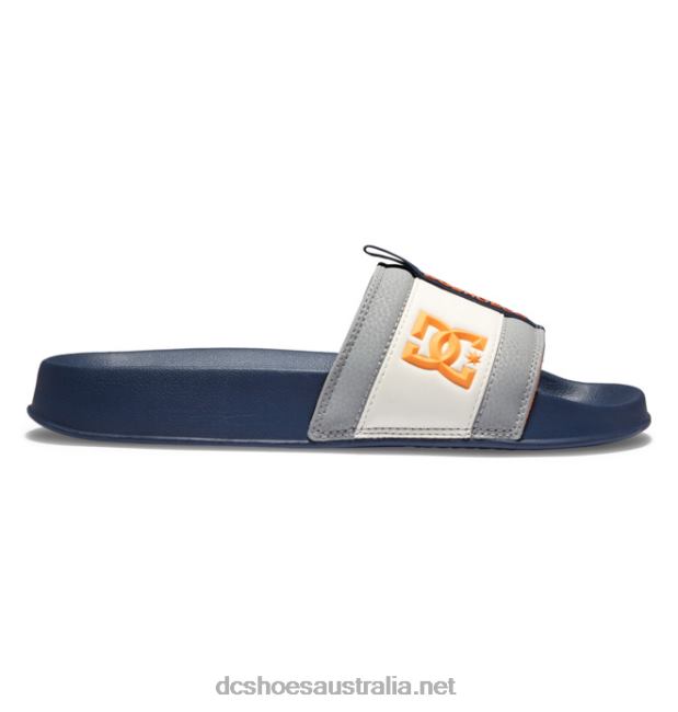 Lynx Slide - Slider Sandals for MenDC Shoes Navy/Grey T40LZ89