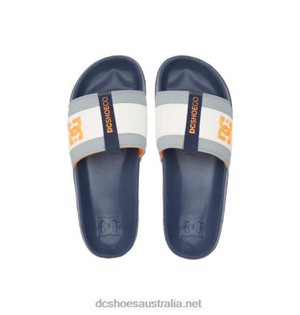 Lynx Slide - Slider Sandals for MenDC Shoes Navy/Grey T40LZ89