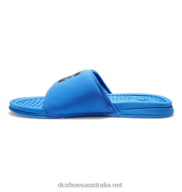 Men's Bolsa SlidesDC Shoes Blue/Black T40LZ363