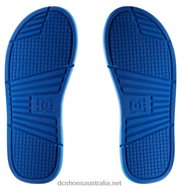 Men's Bolsa SlidesDC Shoes Blue/Black T40LZ363