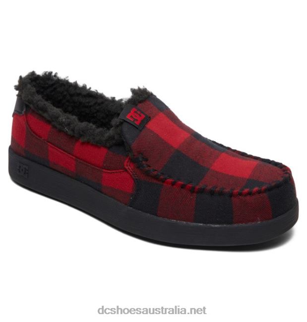 Men's Villain Winterized Slip On ShoesDC Shoes Black Buffalo Plaid T40LZ301
