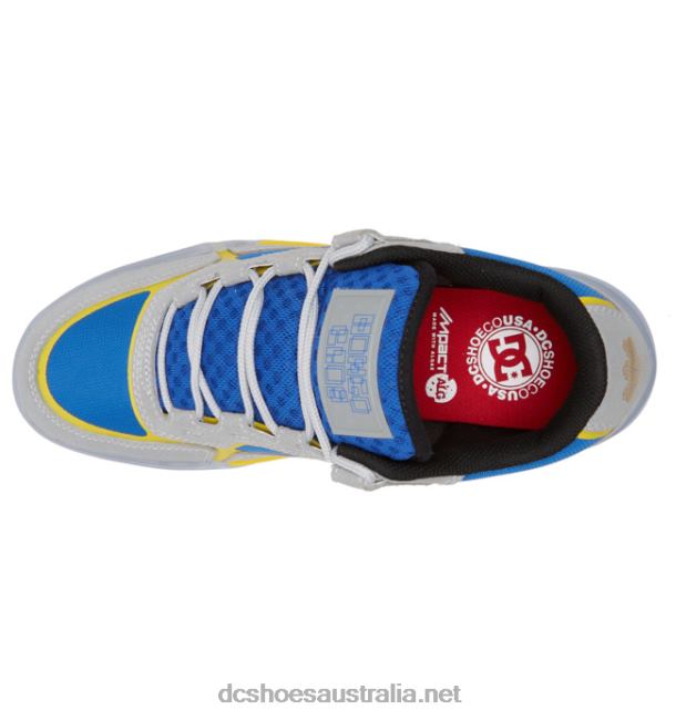 Men's Hongo x DC Metric ShoesDC Shoes Grey/Blue/Yellow T40LZ348