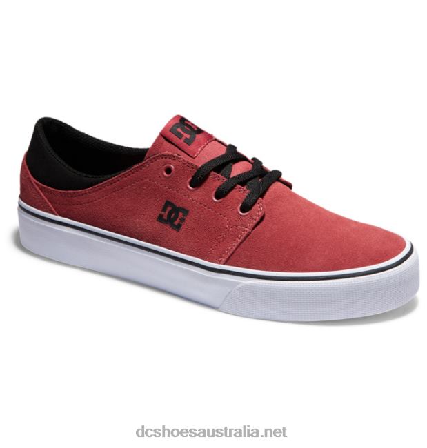 Men's Trase Suede ShoesDC Shoes Deep Red T40LZ226