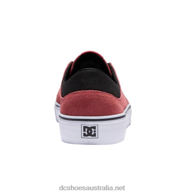 Men's Trase Suede ShoesDC Shoes Deep Red T40LZ226