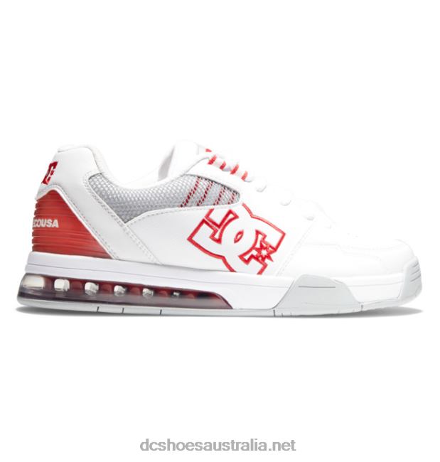 Men's Versatile ShoesDC Shoes White/Grey/Red T40LZ383