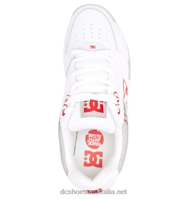 Men's Versatile ShoesDC Shoes White/Grey/Red T40LZ383
