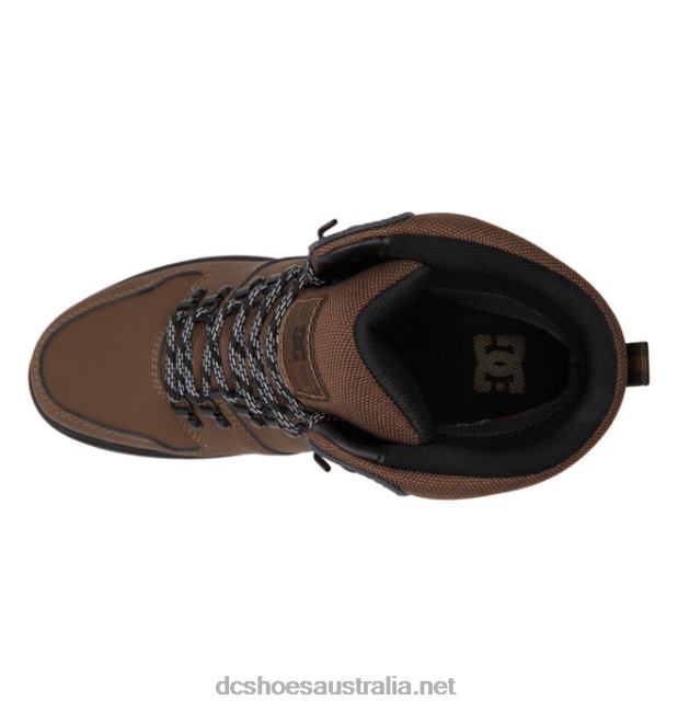 Men's Peary Lace Winter BootsDC Shoes Dark Chocolate T40LZ230