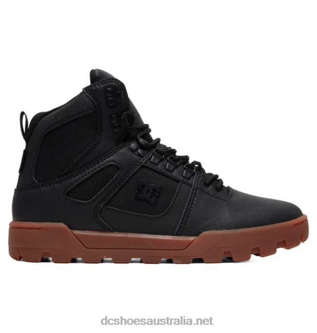 Men's Pure Hi Weather Resistant Winter BootsDC Shoes Black/Gum T40LZ228