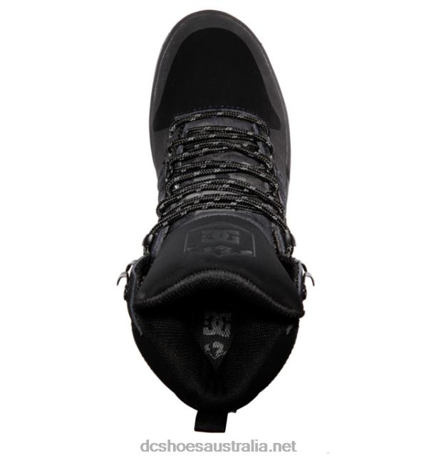 Men's Pure High-Top Water-Resistant Winter BootsDC Shoes Black/Grey T40LZ195
