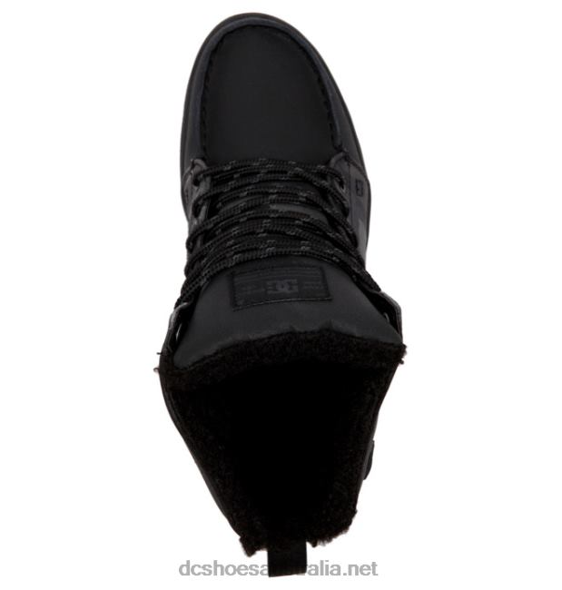 Men's Woodland Boots Winter BootsDC Shoes Black/Black Print T40LZ237