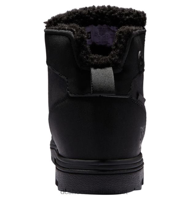 Men's Woodland Boots Winter BootsDC Shoes Black/Black Print T40LZ237
