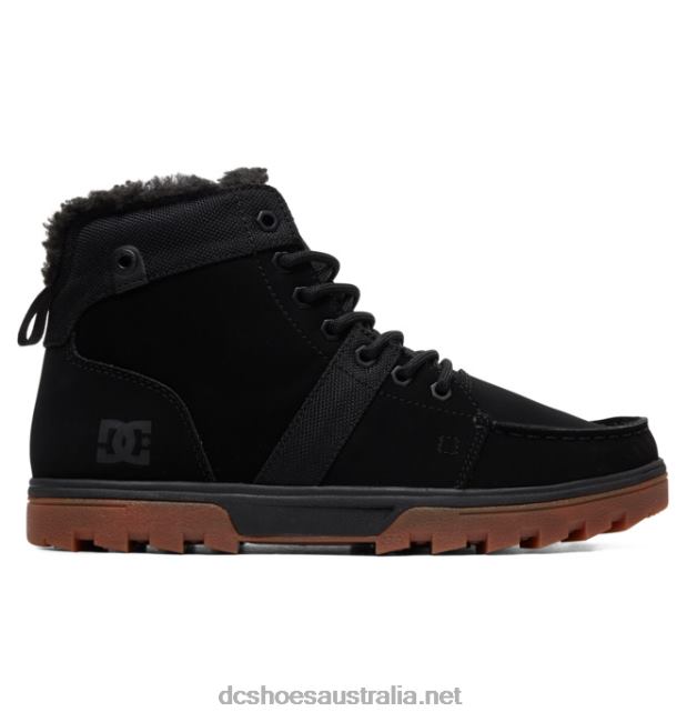 Men's Woodland Boots Winter BootsDC Shoes Black/Gum T40LZ221
