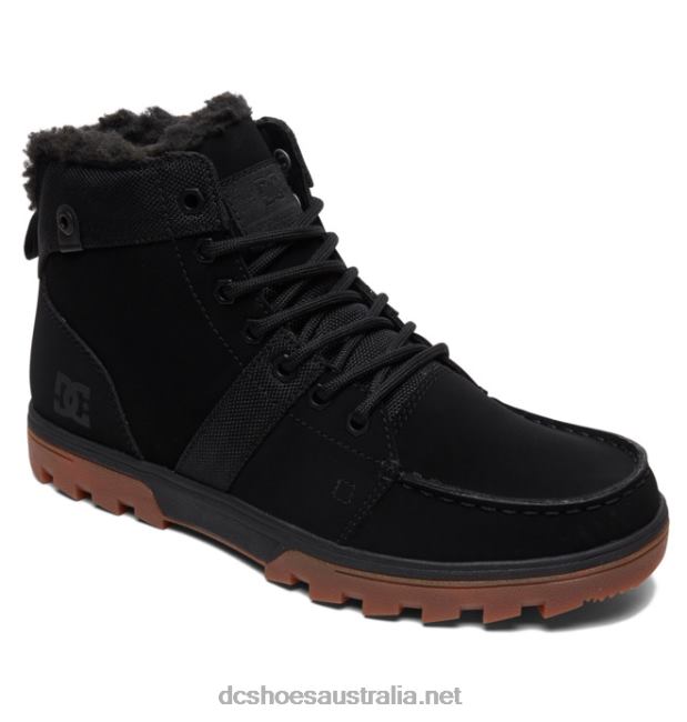 Men's Woodland Boots Winter BootsDC Shoes Black/Gum T40LZ221