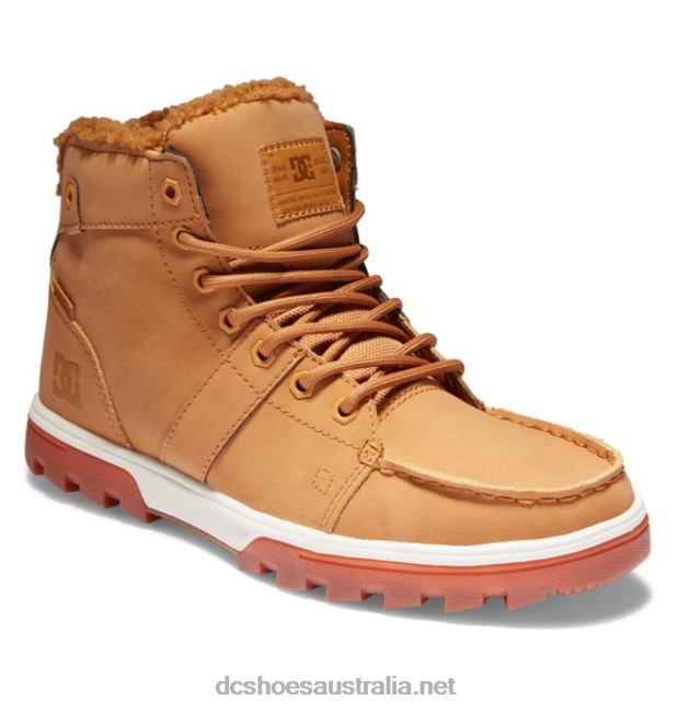 Men's Woodland Boots Winter BootsDC Shoes Wheat/Dk Chocolate T40LZ227