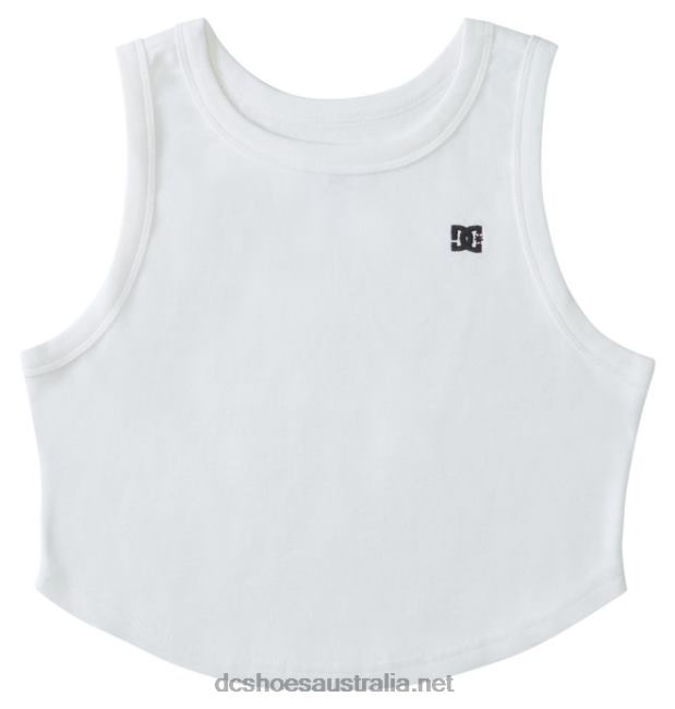 Women's Boyfriend Crop Tank TopDC Shoes White T40LZ462
