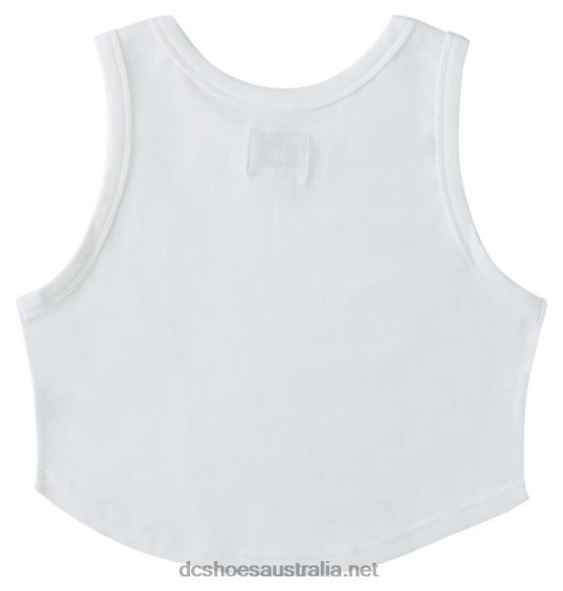 Women's Boyfriend Crop Tank TopDC Shoes White T40LZ462