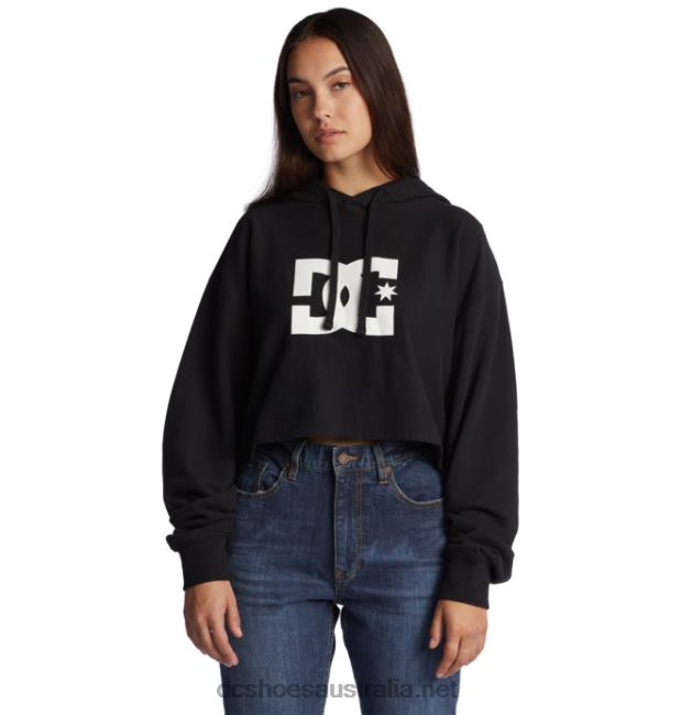 Women's DC Cropped Hoodie 2DC Shoes Black T40LZ481