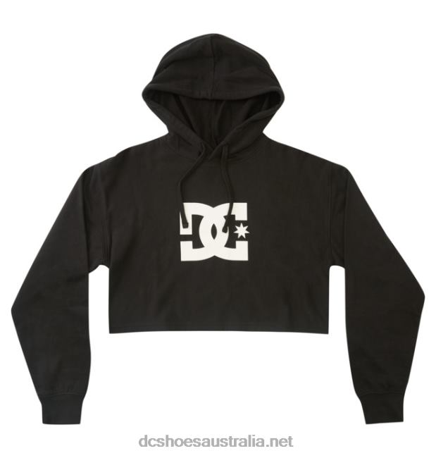 Women's DC Cropped Hoodie 2DC Shoes Black T40LZ481
