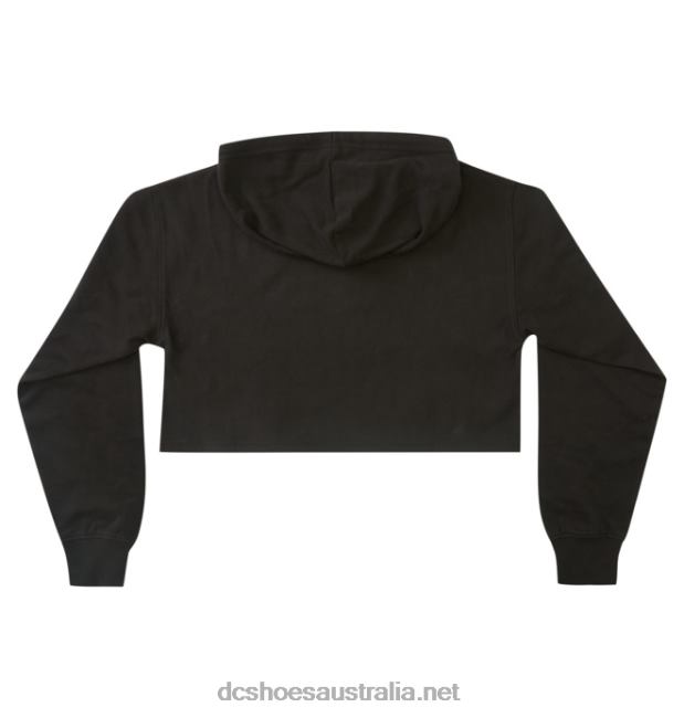 Women's DC Cropped Hoodie 2DC Shoes Black T40LZ481
