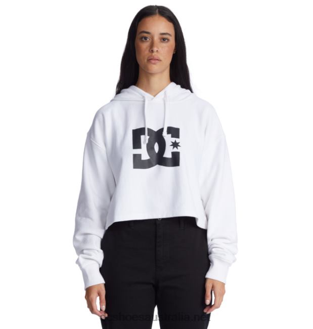 Women's DC Cropped Hoodie 2DC Shoes White T40LZ483