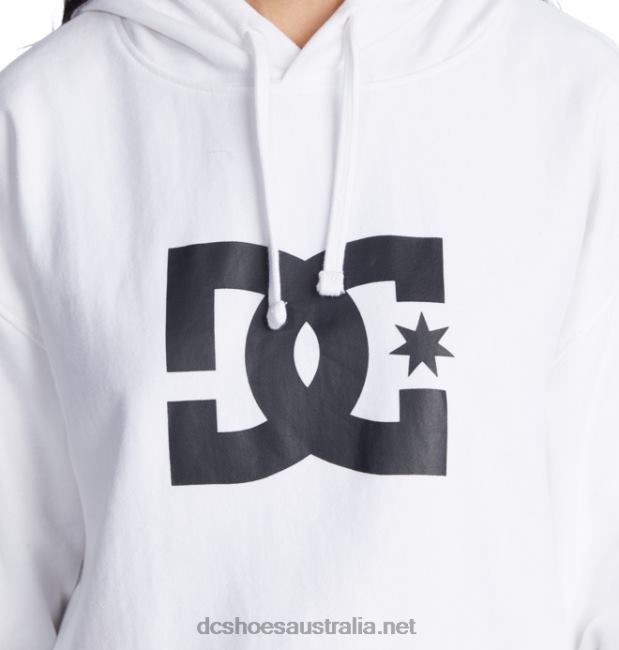 Women's DC Cropped Hoodie 2DC Shoes White T40LZ483