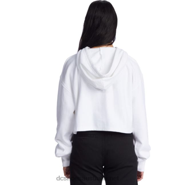 Women's DC Cropped Hoodie 2DC Shoes White T40LZ483