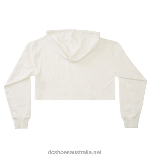 Women's DC Cropped Hoodie 2DC Shoes White T40LZ483