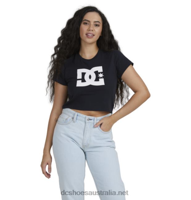 Women's DC Star Cropped T-ShirtDC Shoes Black T40LZ495