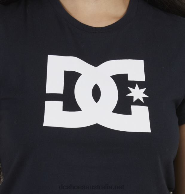 Women's DC Star Cropped T-ShirtDC Shoes Black T40LZ495