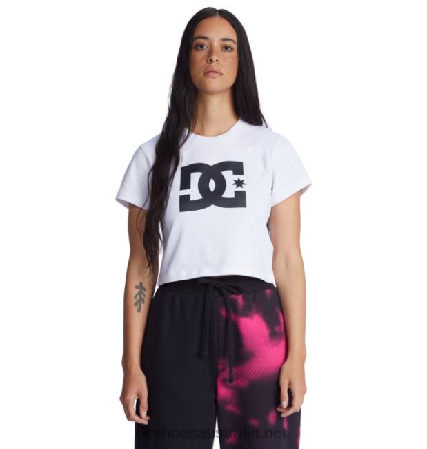 Women's DC Star Cropped T-ShirtDC Shoes White T40LZ472