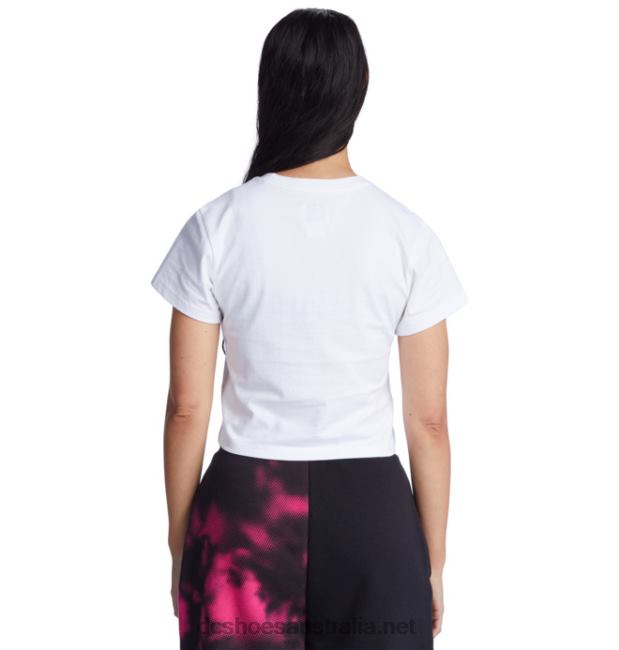 Women's DC Star Cropped T-ShirtDC Shoes White T40LZ472