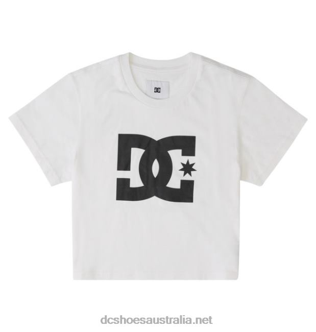 Women's DC Star Cropped T-ShirtDC Shoes White T40LZ472