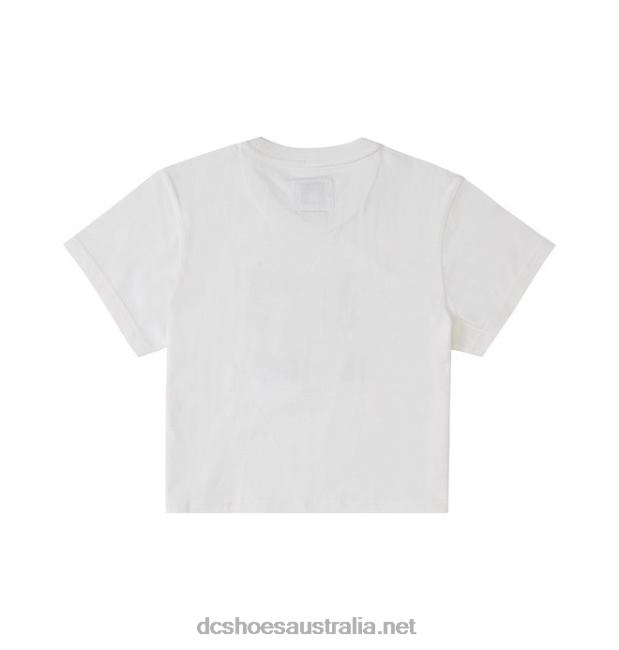 Women's DC Star Cropped T-ShirtDC Shoes White T40LZ472