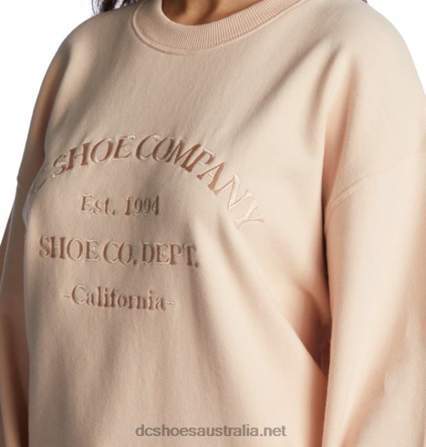 Women's Weekend SweatshirtDC Shoes Cream Tan T40LZ482