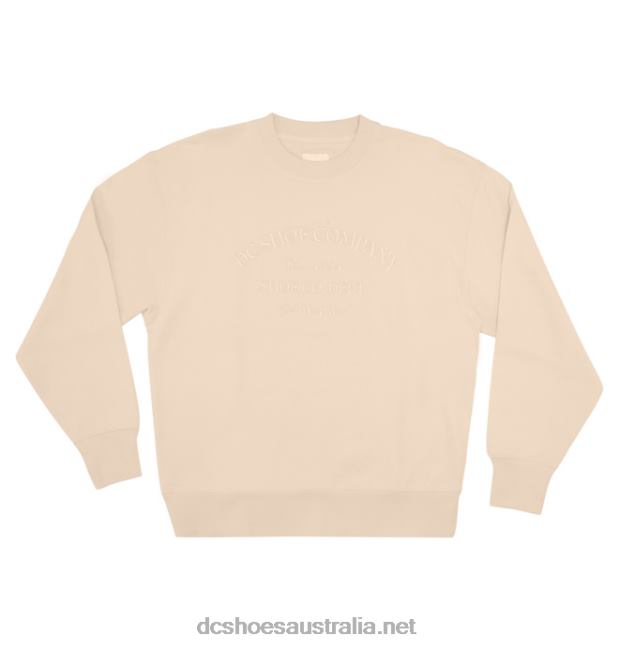 Women's Weekend SweatshirtDC Shoes Cream Tan T40LZ482