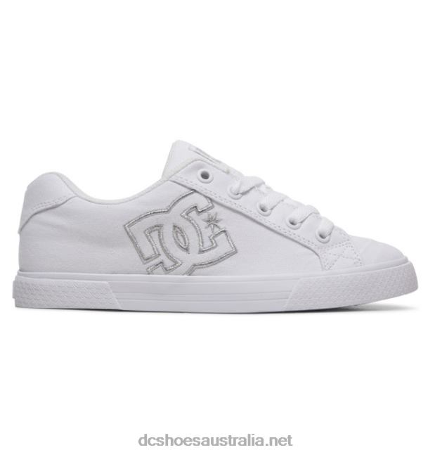 Women's Chelsea Canvas ShoesDC Shoes White/Silver T40LZ455