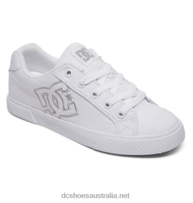 Women's Chelsea Canvas ShoesDC Shoes White/Silver T40LZ455
