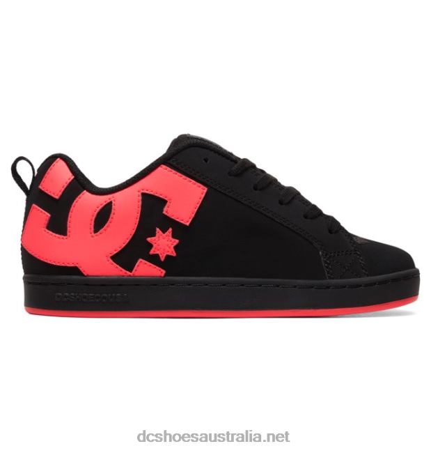 Women's Court Graffik ShoesDC Shoes Black/Hot Pink T40LZ439