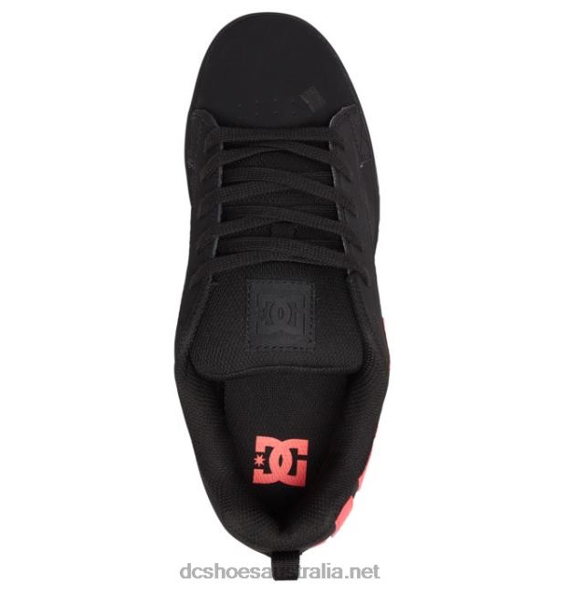 Women's Court Graffik ShoesDC Shoes Black/Hot Pink T40LZ439
