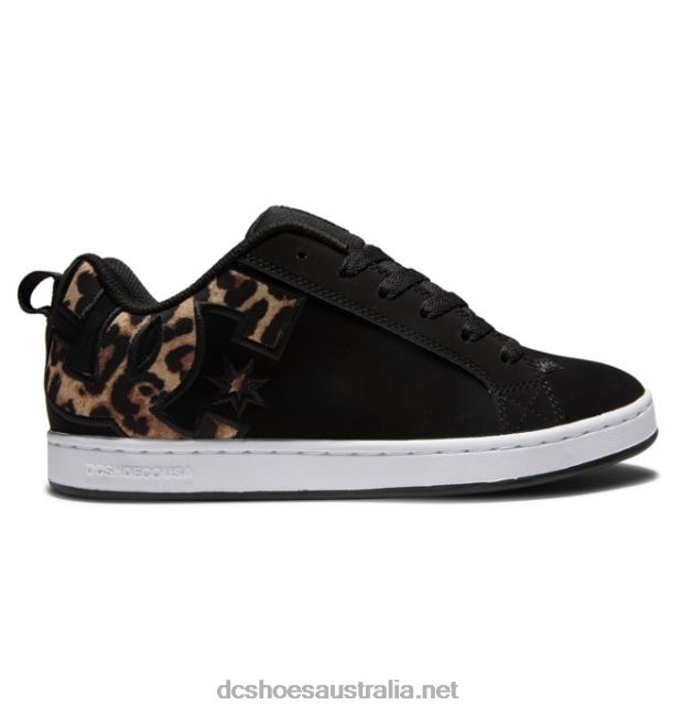 Women's Court Graffik ShoesDC Shoes Black/White/Black Print T40LZ445